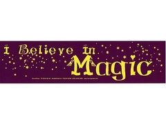 Bumper Sticker I believe in magic