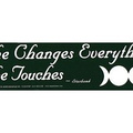 Bumper Sticker She Changes everything